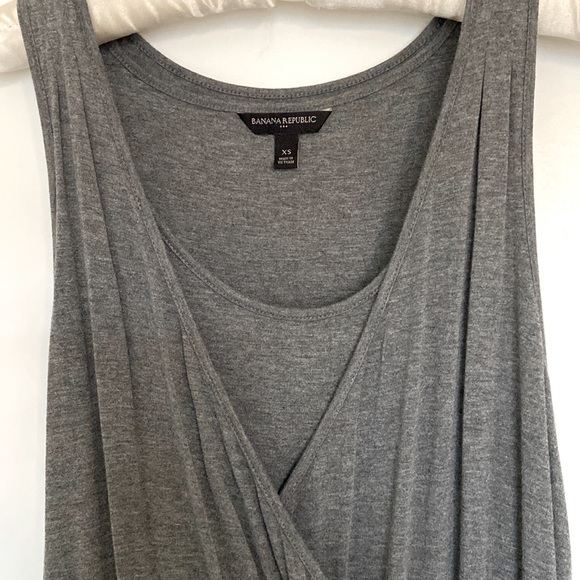 Banana Republic gray sleeveless jersey dress size XS - Picture 7 of 8